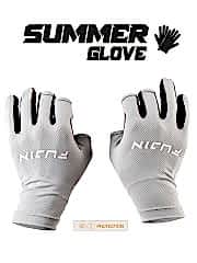 Fujin Pro Angler S24 Summer Gloves Grey Eldiven