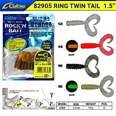 Cultiva 82905 Ring Twin Tail Lrf Silikonu 3,5 cm