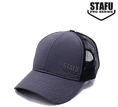 Stafu Pro - North Cap - Charcoal Şapka Siyah Logo