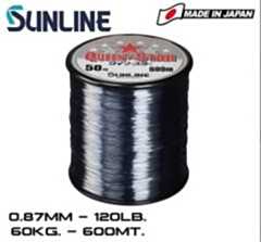 Sunline Queen Star 0.87mm 120Lb. 600 Mt. Smoke Gray Misina